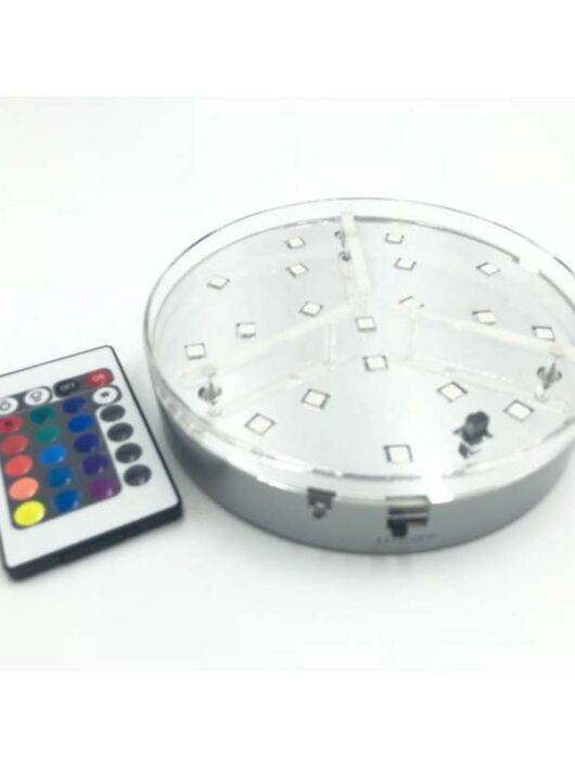 Projecteur sous vase multicouleurs