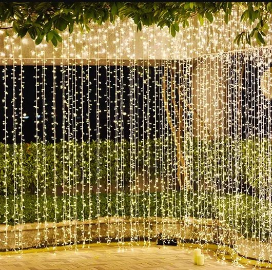 Rideau lumineux 3 x 3 mètres